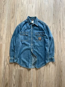 Harley Davidson TAZ Live to Ride Looney Tunes Denim Warner Bros Shirt Gr. M - Bild 1 von 5