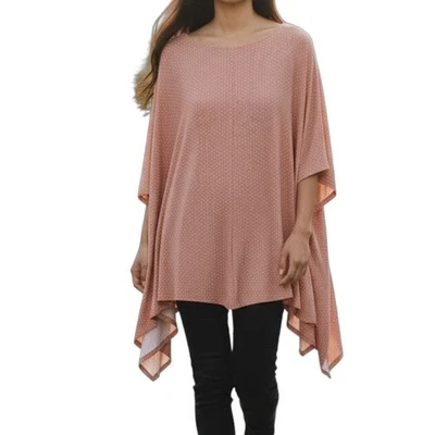 Poncho WeeSprout Mujer Cubierta de Enfermería Talla Única Rosa Lunares Lactancia Foto 1 de 4
