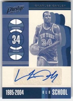 2017-18 Prestige Old School Signatures Charles Oakley #OS-COL Knicks - Image 1 of 2
