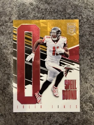 julio jones 2017 donruss elite spellbound orange #/25 "O" - Image 1 of 2