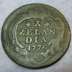 1776 Magic Keydate! Date of Independence! Colonial New York Penny Zeeland COA - Picture 1 of 4