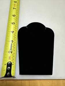 Klein Schwarz Schmuck Halskette Anhänger Staffelei Display Pad Ständer Organizer Halter - Bild 1 von 4