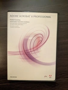 Adobe Acrobat 8 Professional Pro CD with product key *READ DESC* - Picture 1 of 2