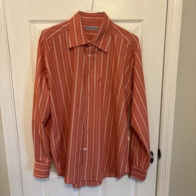 Martin Gordon Orange Stripe Men’s Shirt - Image 1 of 4