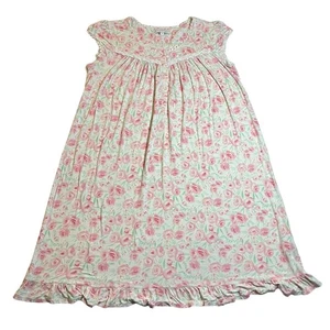 Eileen West Nachthemd Blumen Flügelärmel Modal Spandex Jersey Größe Large Boho - Bild 1 von 9