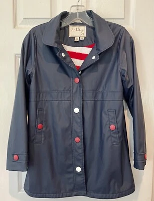 Impermeable Hatley azul marino felpa forrado unisex talla 12 (sin sombrero) Foto 1 de 4