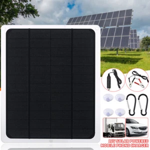 20W Solar Panel 12V Trickle Charger Battery Charger Kit Maintainer Boat Car RV - Picture 1 of 12