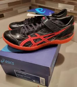 Scarpe da uomo Asics High Jump Pro L nere flash corallo argento taglia 6 nuove - Foto 1 di 7