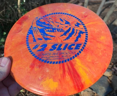 Lightning #2 Slice PFN Swirl (Free Innova Pin) Disc Golf  166G  Test  #813 - Image 1 of 4