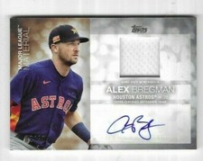 2020 Topps Update Major League Material Autograph #MLA-AB Alex Bregman SN 02/50