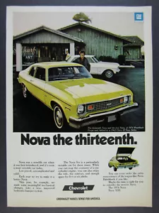 1974 Chevrolet Chevy Nova Hatchback Coupe yellow car photo vintage print Ad - Picture 1 of 1