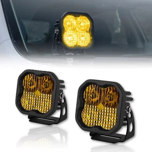 Diode Dynamics Stage Series 3" Combo Amarillo Ámbar LED Aluminio Luz Pod Par - Imagen 1 de 10