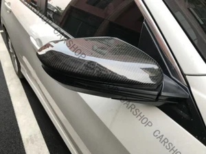 Real Carbon Fiber Side View Mirror Cover Cap Overlay Shell For Honda Civic 16-20 - Bild 1 von 8