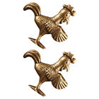 2pcs Chinese Zodiac Rooster Statue for Home & Car