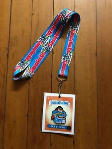 Nat Nerd Garbage Pail Kids GPK Creepy Co Topps Enamel Pin Lanyard 2018 SDCC - Picture 1 of 3