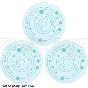 3Pcs Round Silicone Trivet Mats Heat Resistant Non-Slip Hot Pot Pads for Kitchen - Picture 1 of 8