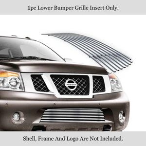 Fits 2008-2015 Nissan Armada Bumper Stainless Chrome Billet Grille Grill Insert - Foto 1 di 7