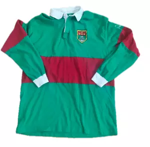 Irish Originals Mayo Rugby Shirt Men’s Long Sleeve 100% Cotton Polo NWT - Picture 1 of 1