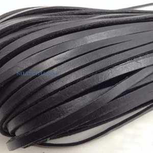 10 Meter Flat Genuine Leather Rope Cord for Bracelet Necklace Strap DIY 3mm-10mm - Picture 1 of 8
