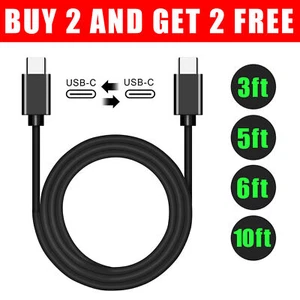 3/5/6/10FT USB C Cable Fast Charging Charger Cord For iPhone 16 Pro Max 16 Plus - Picture 1 of 24