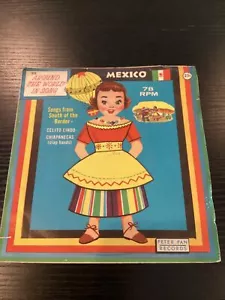 1959 Mexiko Peter Pan Schallplatten 78 U/min um die Welt in Gesang - Bild 1 von 7