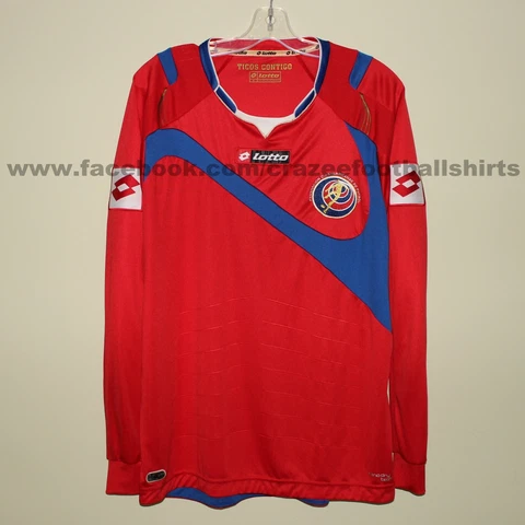 mint COSTA RICA 2014 home football shirt long sleeve Lotto M camiseta World Cup Cover