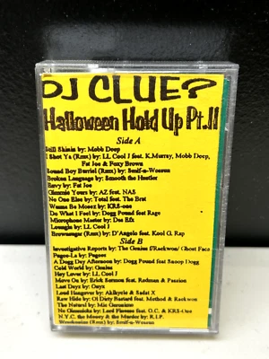 DJ CLUE HALLOWEEN HOLDUP PT 2 1995 RARE ORIGINAL NYC 90S PROMO MIXTAPE CASSETTE - Bild 1 von 4