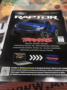 Traxxas RAPTOR Model 58094-1 Quick Start Guide Manual~NEW~ USA Shipped - Picture 1 of 5