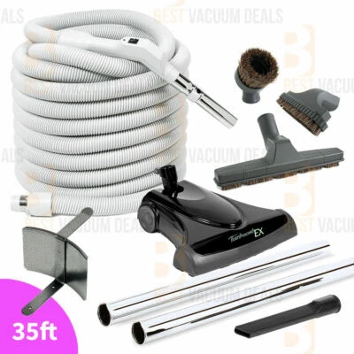 Kit 35' Ft Hose Central vacuum Power Turbocat Powerhead wands tOoL--UniquE - Image 1 of 4