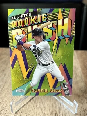 Curtis Mead 2024 Topps Chrome All Etch Rookie Rush CERR-6 SP RC Tampa Bay Rays - Image 1 of 2