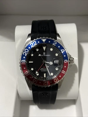 Revue Thommen Men's Diver Black Dial Blue/Red GMT Bezel Automatic 17572.2835 - Image 1 of 4