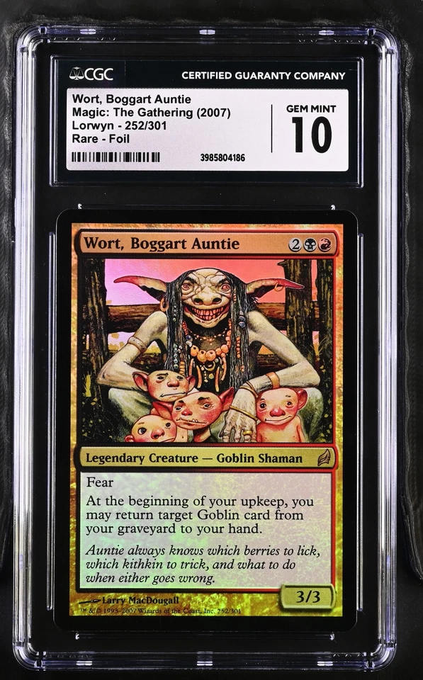 WORT, BOGGART AUNTIE Lorwyn Foil Rare CGC 10 MTG EDH [Nostalgium] - Image 1 of 2