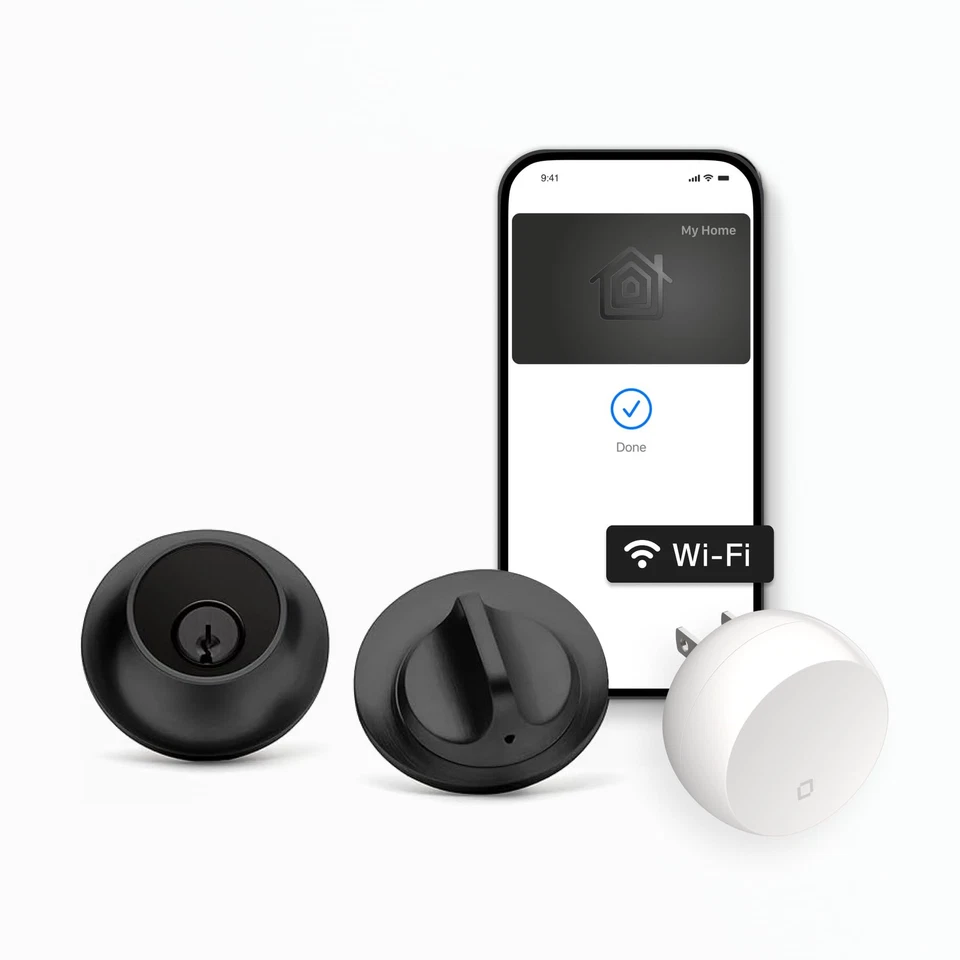 Smart Lock + WiFi Deadbolt - La cerradura inteligente más pequeña del mundo - Apple Home Key & Vo... Foto 1 de 4