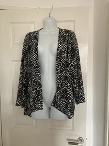 BNWT Evans Women’s Black&white Waterfall Jacket - Picture 1 of 7