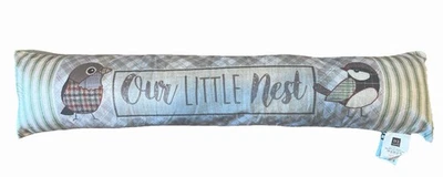 Zugluftstopper Stoff Vogel Unser kleines Nest Tür Fenster Zugluftkissen - Bild 1 von 4