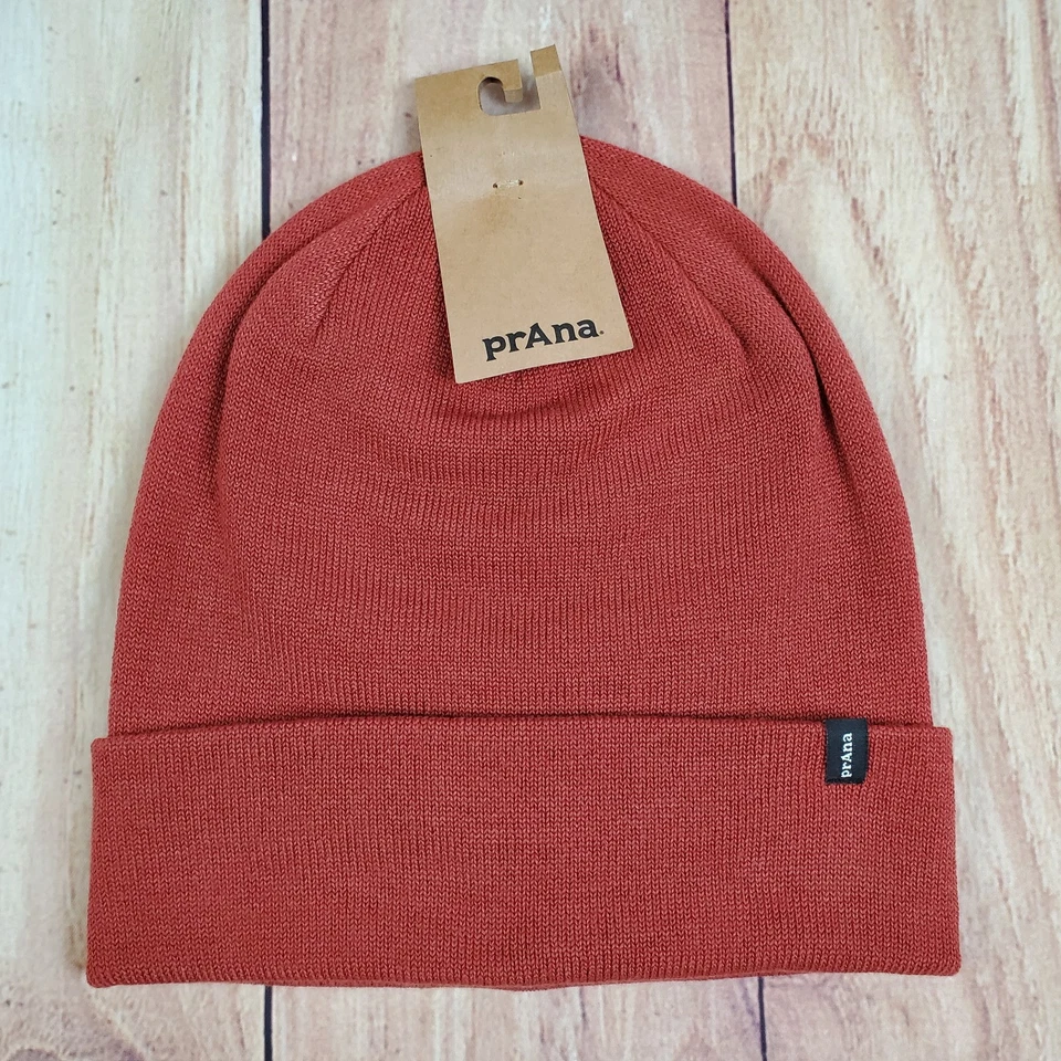 PRANA Flip It Beanie - Rust Unisex One Size