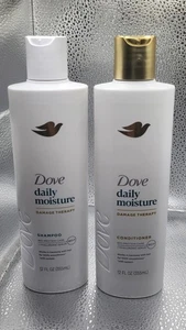 Dove DAILY MOISTURE Damage Therapy Shampoo & Conditioner 12oz Each. 1F9 - Picture 1 of 7