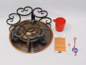 STOCKLI Netstal Copper Swiss Fondue Table Cooker Set BRUNLI IOB - Picture 1 of 14