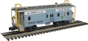 Sistema de ajedrez Atlas escala O Bay Window Caboose (3 rieles) (azul/negro) #C-3035 - Imagen 1 de 1