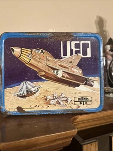 UFO Vintage Metal Lunchbox With Thermos - Picture 1 of 9