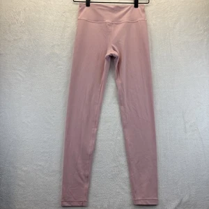 Athleta Girl High Rise Powervita Chit Chat Tight Leggings Pink Size XL/14 - Picture 1 of 8