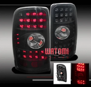 00-06 CHEVY/GMC SUBURBAN TAHOE YUKON XL DENALI LED TAIL LIGHTS BLACK SMOKE 04 05 - Picture 1 of 1