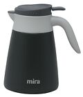 MIRA 34 oz Stainless Steel Vacuum Thermal Coffee Carafe with Screw Lid & Handle