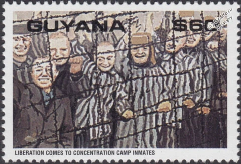 WWII 1945 Liberation Comes to Concentration Camp Inmates Stamp Cover