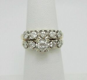 2Ct Round Cut Lab Created Diamond Engagement Bridal Ring 14K Yellow Gold Finish
