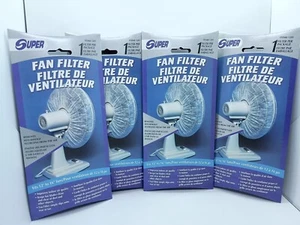 4 Pack Round Fan Filter Shroud For 12-16in Table Top Fans Removes Dust - Picture 1 of 3