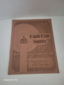 Vintage 1981 Candle Craft Supplies CATALOG Molds Wax Dyes Wicking - Picture 1 of 7