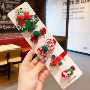 5 pcs of Christmas hair clips super cute Best Gift for Your Lover Girl