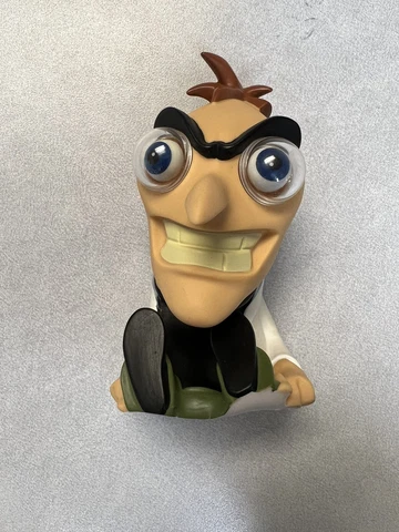Disney Phineas and Ferb Dr. Doofenshmirtz Eye Bugger Squeeze Toy RARE Cover