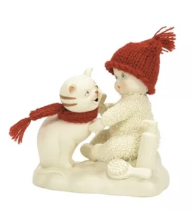 Department 56 Snowbabies Groom Go Cat Porcelain Figurine Bisque/Cream NIB - Picture 1 of 10